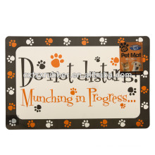 rubber printed dog placemats